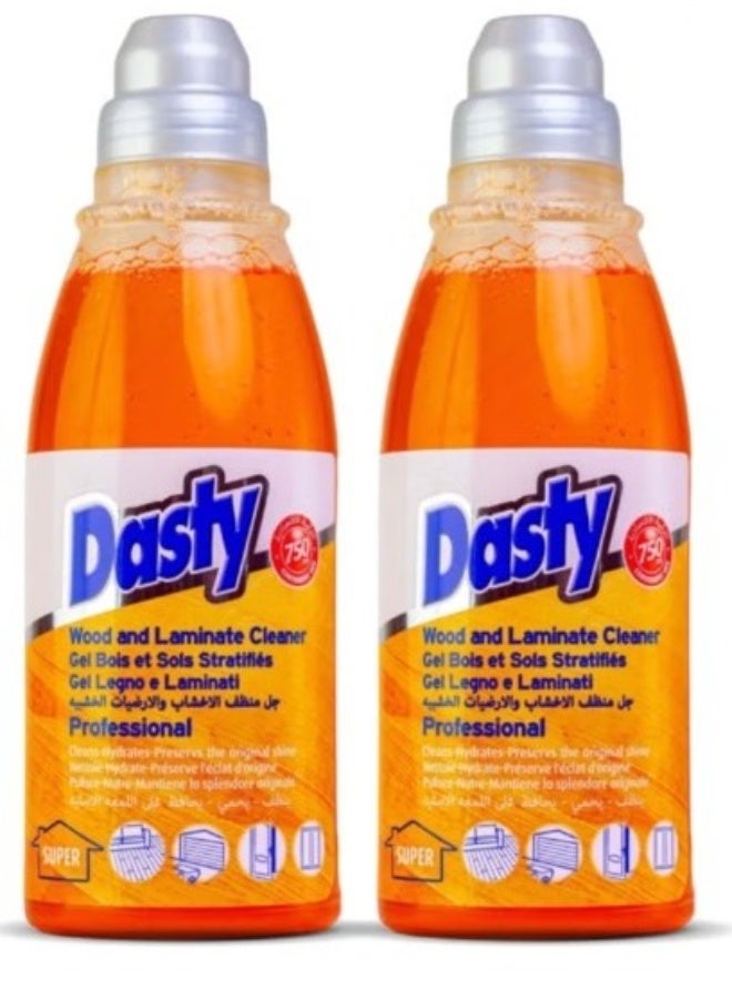 Dasty Wood & Laminate Cleaner 2x750ml - Image 1